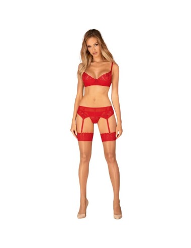 OBSESSIVE - INGRIDIA SET TRE PEZZI ROSSO XS/S