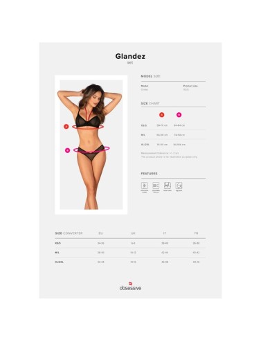 OBSESSIVE - GLANDEZ SET DUE PEZZI M/L