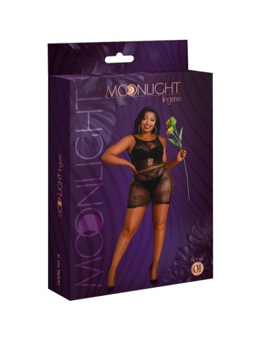 MOONLIGHT - MODELLO 1 ABITO NERO TAGLIA PLUS