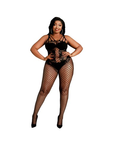 MOONLIGHT - BODYSTOCKING MODELLO 4 NERO TAGLIA FORTE