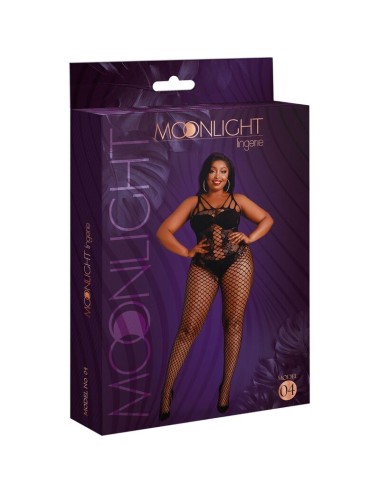 MOONLIGHT - BODYSTOCKING MODELLO 4 NERO TAGLIA FORTE