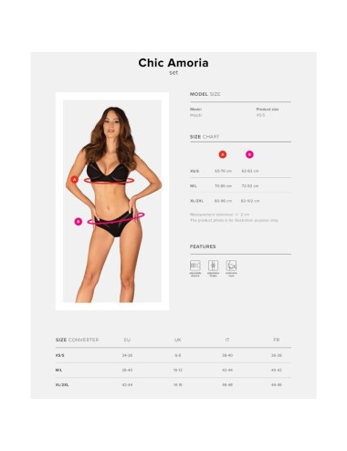 OBSESSIVE - CHIC AMORIA SET 2 PEZZI XS/S