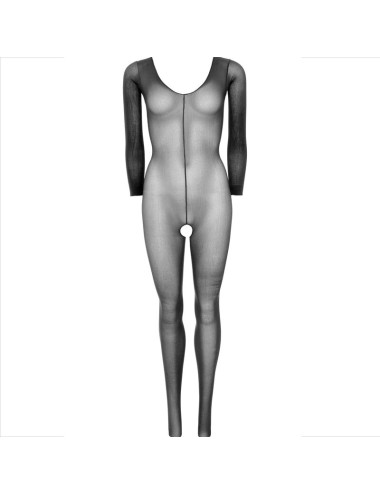 LEG AVENUE - BODYSTOCKING MANICA LUNGA NERO