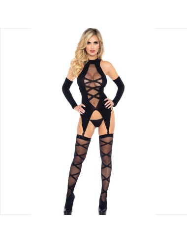 LEG AVENUE - SET 3 PEZZI BODY + LEG AVENUE - CALZE + MANICHE