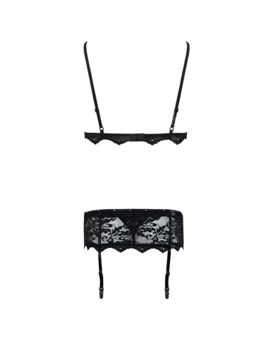 LIVCO CORSETTI FASHION - BELITA LC 90231 REGGISENO + SLIP + REGGISENO NERO S/M