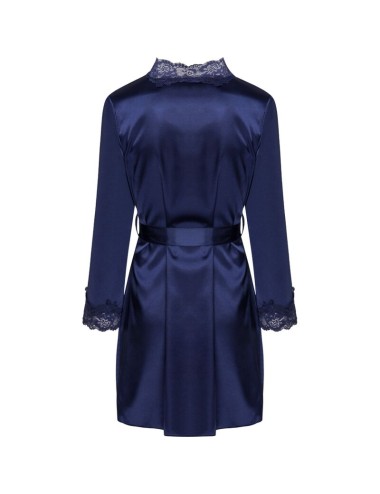 LIVCO CORSETTI FASHION - JACQUELINE LC 90249 VESTAGLIA + CAMICIA + PANTY BLU MARINO L/XL