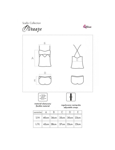 LIVCO CORSETTI FASHION - MIRAAZE LC 90567 CAMICIA + PANTALONCINO NERO