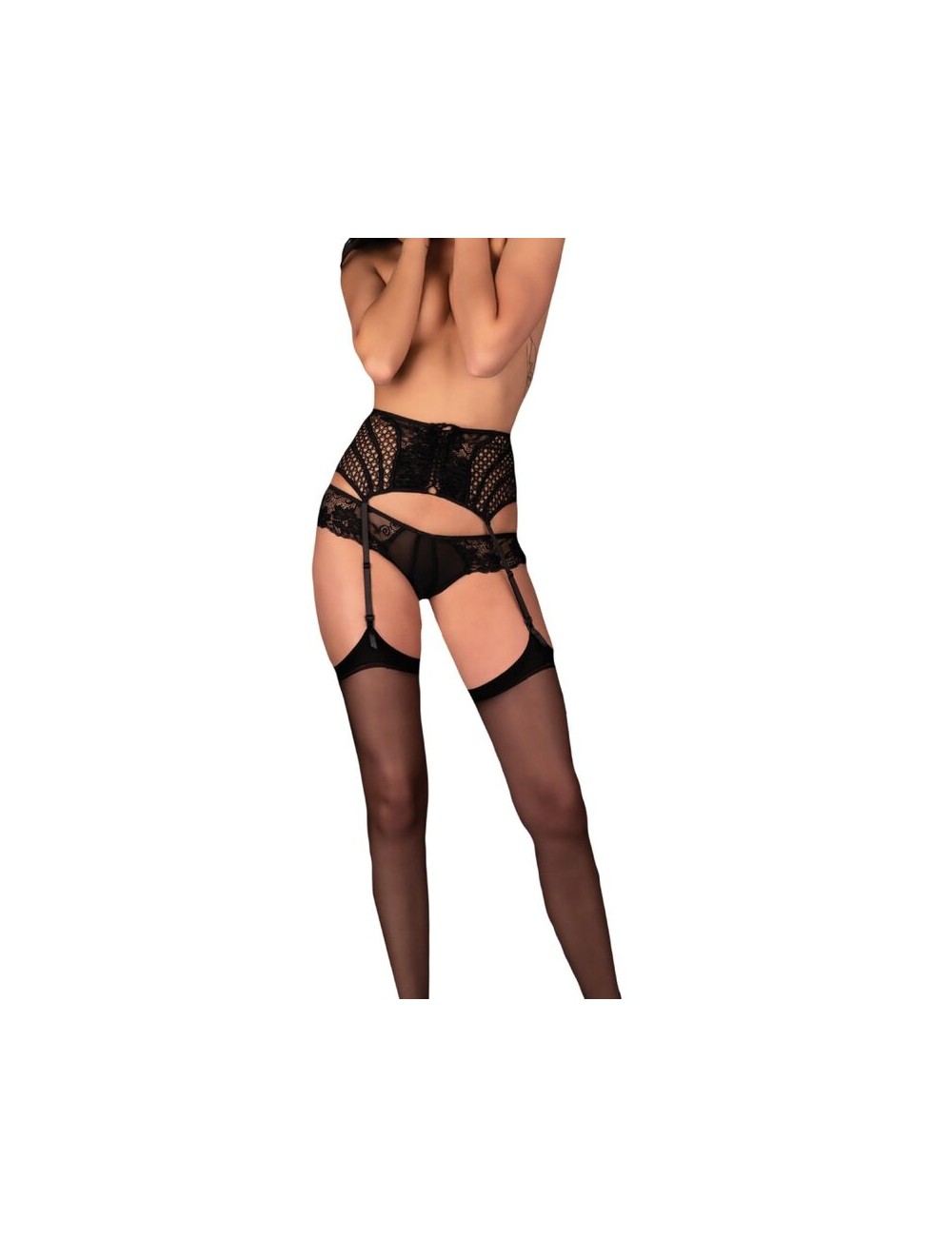 LIVCO CORSETTI FASHION - SEVEM LC 90277-1 REGGETTIERE NERO L/XL