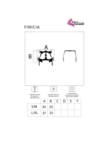 LIVCO CORSETTI FASHION - FINICIA LC90725 REGGISERIE NERO
