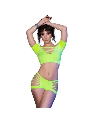 CHILIROSE - CR 4433 TOP E SHORTS VERDE S/M