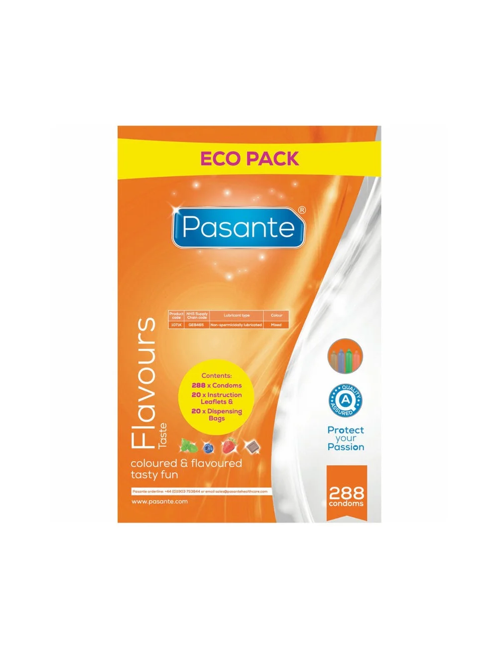 PASANTE - PRESERVATIVI ECO PACK GUSTI BORSA 288 UNIT