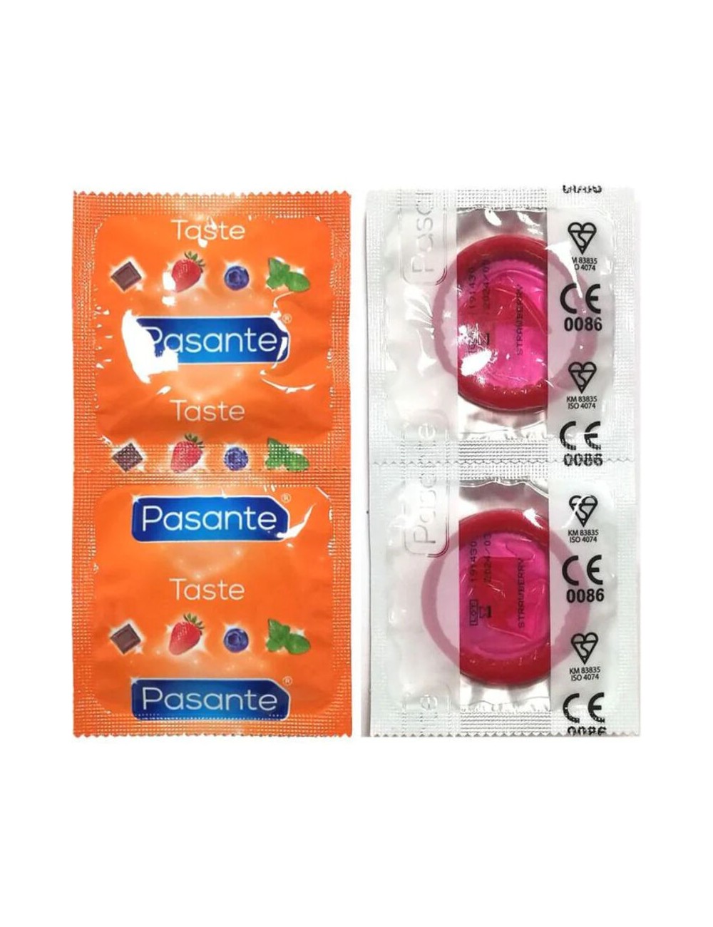 PASANTE - PRESERVATIVI GUSTO FRAGOLA BORSA 144 UNIT PASANTE - PRESERVATIVI GUSTO FRAGOLA BORSA 144 UNIT