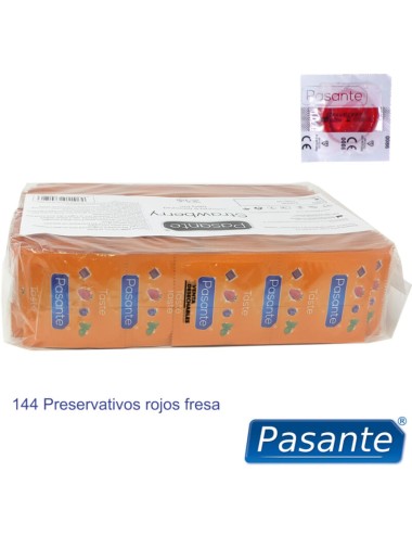 PASANTE - PRESERVATIVI GUSTO FRAGOLA BORSA 144 UNIT