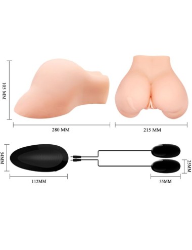 CRAZY BULL - VAGINA E ANO CON RETE REALISTICA CON VIBRAZIONE