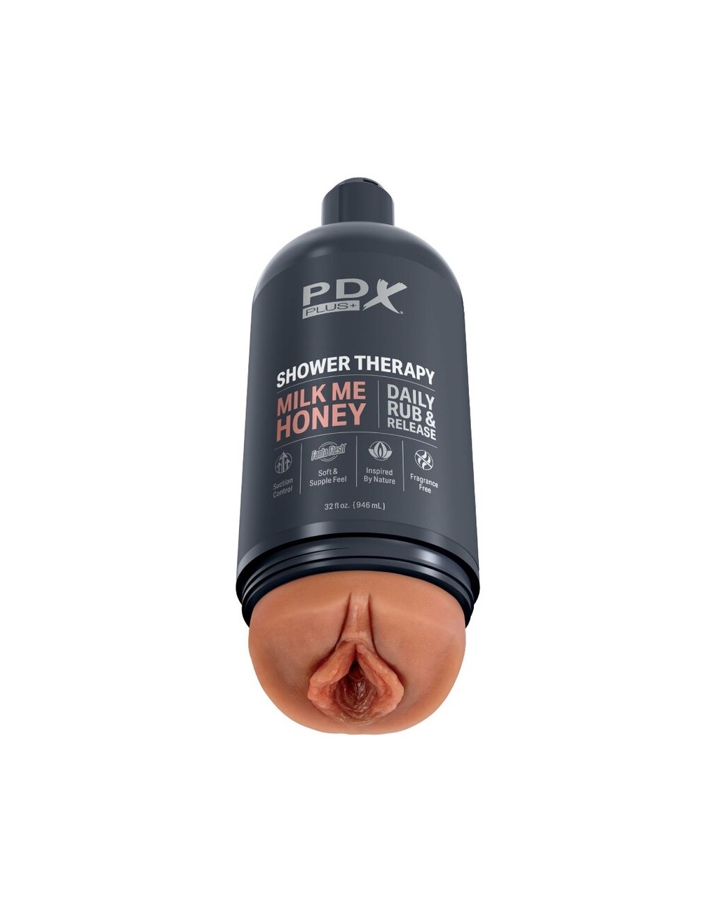PDX PLUS - MASTURBATORE STROKER DESIGN DISCRETO DELLA BOTTIGLIA MILK ME HONEY CANDY SHAMPOO