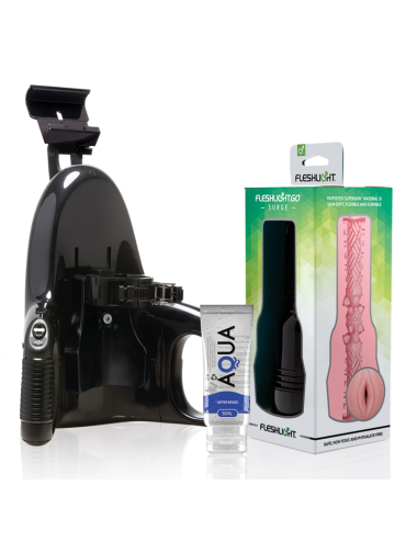 FLESHLIGHT - GO PINK LADY SURGE VAGINA + LANCIO UNIVERSALE + LUBRIFICANTE DI QUALITÀ AQUA 50 ML