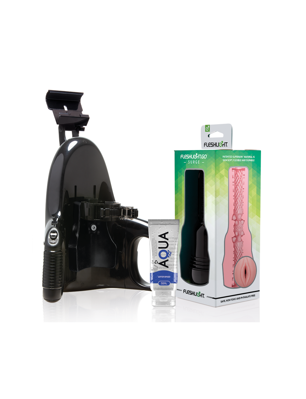 FLESHLIGHT - GO PINK LADY SURGE VAGINA + LANCIO UNIVERSALE + LUBRIFICANTE DI QUALITÀ AQUA 50 ML FLESHLIGHT - GO PINK LADY SURGE VAGINA + LANCIO UNIVERSALE + LUBRIFICANTE DI QUALITÀ AQUA 50 ML