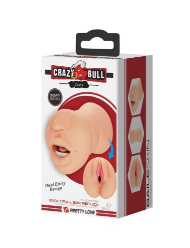 CRAZY BULL - ZOEY MASTUBADOR A FORMA DI VAGINA DOPPIA ENTRATA