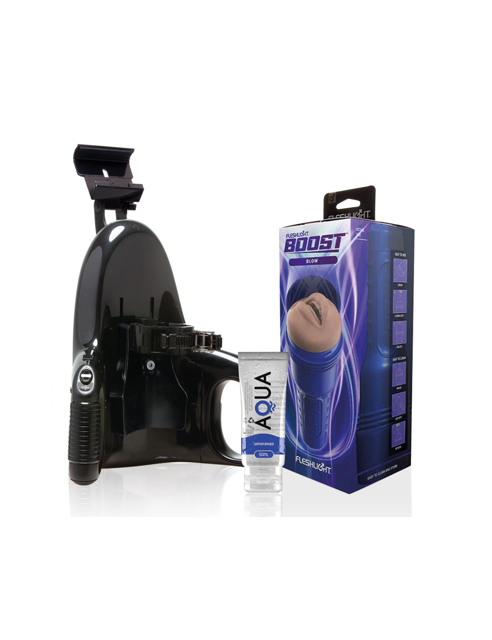 FLESHLIGHT - BLOW LM FLESH RP + LANCIO UNIVERSALE + LUBRIFICANTE AQUA QUALITÀ 50 ML