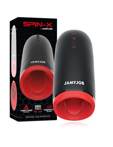 JAMYJOB - MASTURBATORE RISCALDANTE E ROTANTE SPIN-X