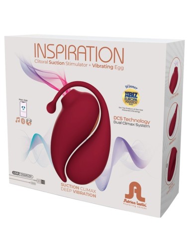 ADRIEN LASTIC - VENTOSA CLITORIDE ISPIRAZIONE + UOVO VIBRANTE ROSSO - APP GRATUITA
