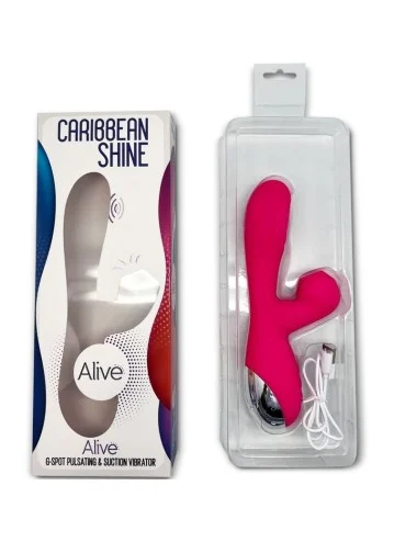 ALIVE - VIBRATORE SHINE CARIBBEAN E SUCKER FUCSIA