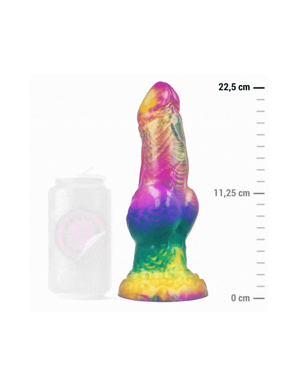 EPIC - DILDO IRIS CON TESTICOLI ARCOBALENO DI PIACERE EPIC - DILDO IRIS CON TESTICOLI ARCOBALENO DI PIACERE