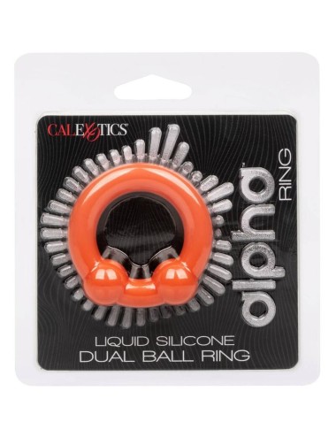 CALIFORNIA EXOTICS - ALPHA ANELLO DUAL BALL ARANCIONE