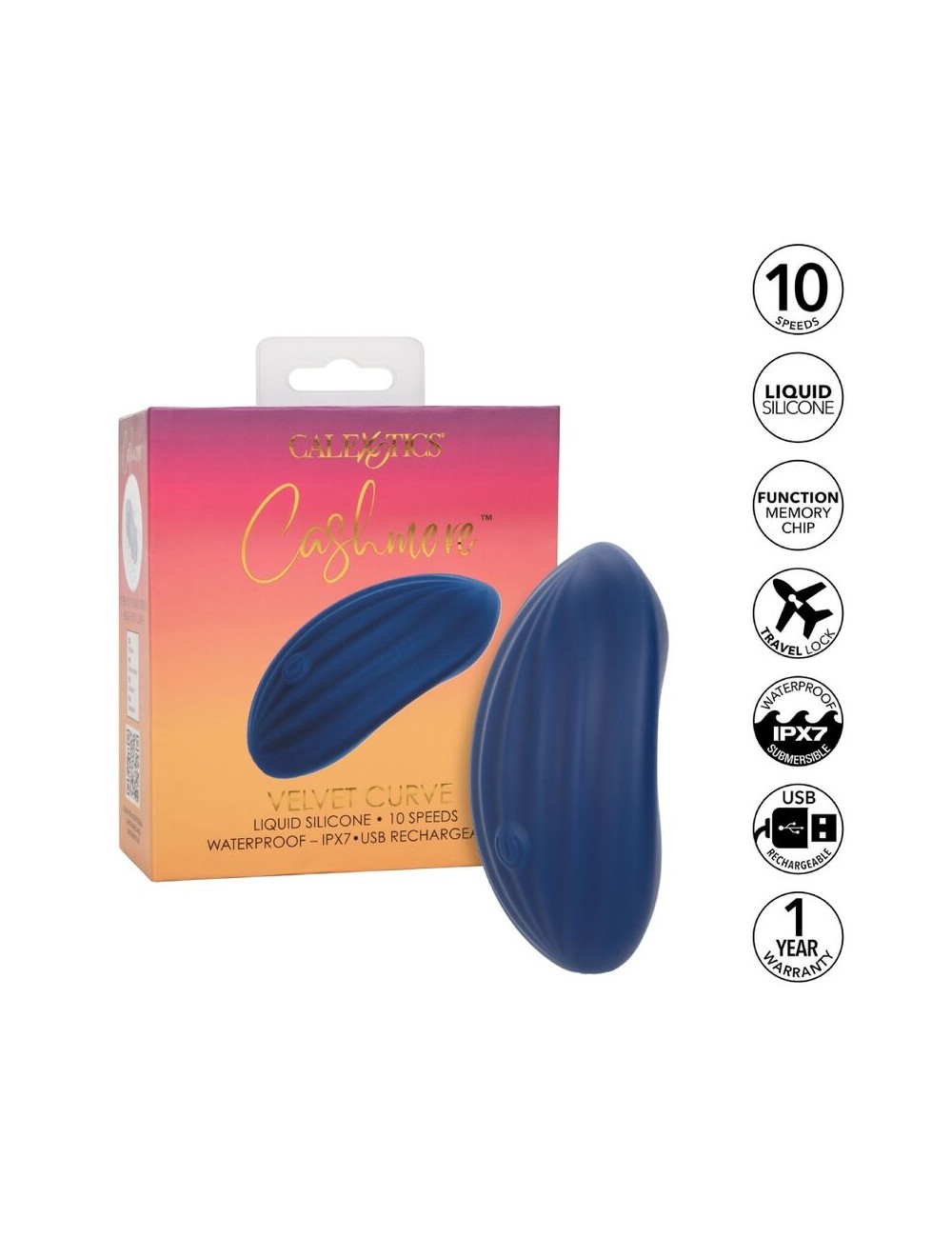 CALIFORNIA EXOTICS - CASHMERE CURVA VELLUTO BLU CALIFORNIA EXOTICS - CASHMERE CURVA VELLUTO BLU
