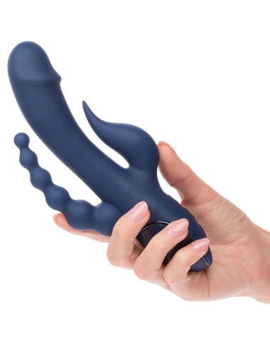 CALIFORNIA EXOTICS - VIBRATORE TRIPLO ORGASMO BLU