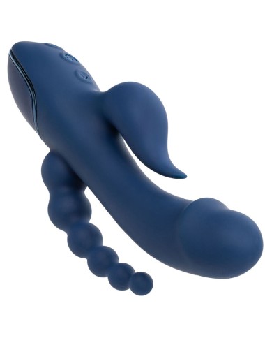 CALIFORNIA EXOTICS - VIBRATORE TRIPLO ORGASMO BLU