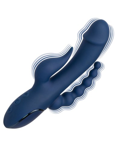 CALIFORNIA EXOTICS - VIBRATORE TRIPLO ORGASMO BLU