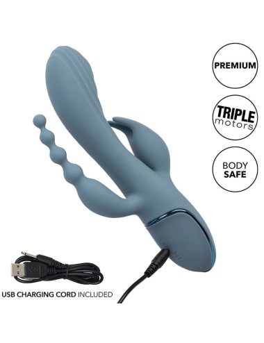 CALIFORNIA EXOTICS - VIBRATORE TRIPLE ECSTASY GRIGIO