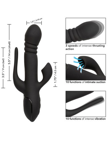CALIFORNIA EXOTICS - VIBRATORE TRIPLE EUPHORIA NERO