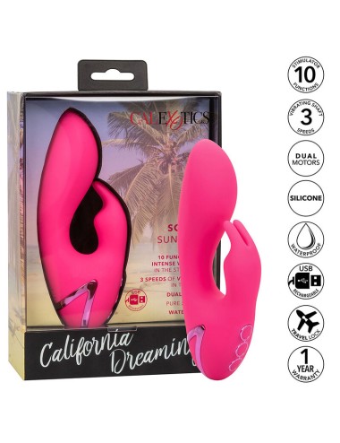 CALIFORNIA EXOTICS - SO. VIBRATORE CAL SUNSHINE RABBIT FUCSIA DI CALIFORNIA DREAMING