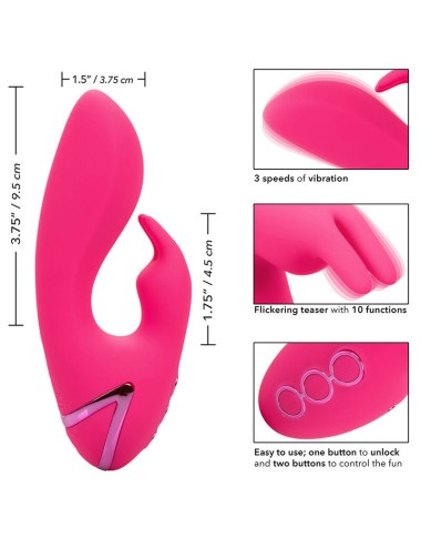 CALIFORNIA EXOTICS - SO. VIBRATORE CAL SUNSHINE RABBIT FUCSIA DI CALIFORNIA DREAMING