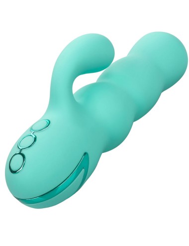 CALIFORNIA EXOTICS - VIBRATORE DEL MAR DIVA RABBIR AQUA GREEN DI CALIFORNIA DREAMING