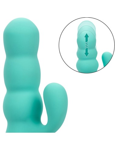 CALIFORNIA EXOTICS - VIBRATORE DEL MAR DIVA RABBIR AQUA GREEN DI CALIFORNIA DREAMING