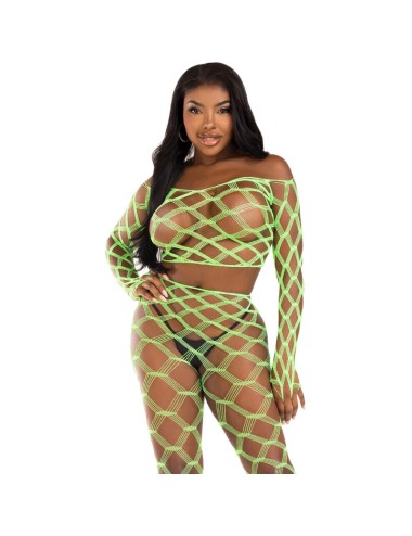 LEG AVENUE - TOP E LEGGINS HARDCORE VERDE