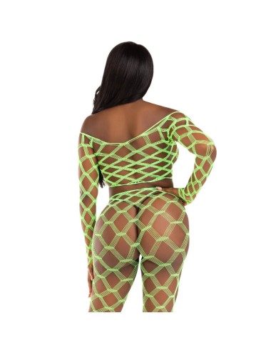 LEG AVENUE - TOP E LEGGINS HARDCORE VERDE