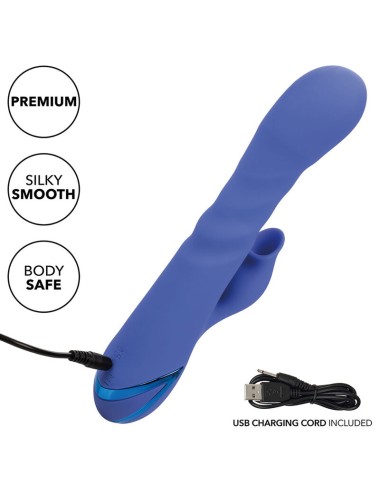 CALIFORNIA EXOTICS - LA LOVE VIBRATOR & SUCKER BLUE DI CALIFORNIA DREAMING