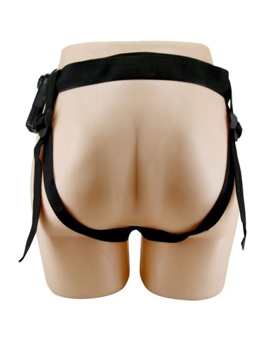 PRETTY LOVE - IMBRAGATURA SLIP STARKS DILDO VIBRAZIONE MULTI-SPEED 17,5 CM MARRONE CHIARO