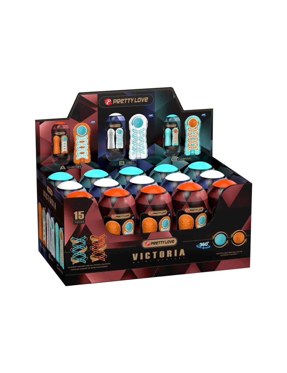 PRETTY LOVE - MASTURBATORE VICTORIA 15 PEZZI