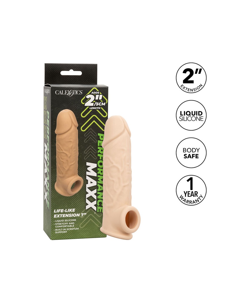 CALIFORNIA EXOTICS - PERFORMANCE MAXX LIFE-LIKE EXTENSION 7 PELLE CHIARA CALIFORNIA EXOTICS - PERFORMANCE MAXX LIFE-LIKE EXTENSION 7 PELLE CHIARA
