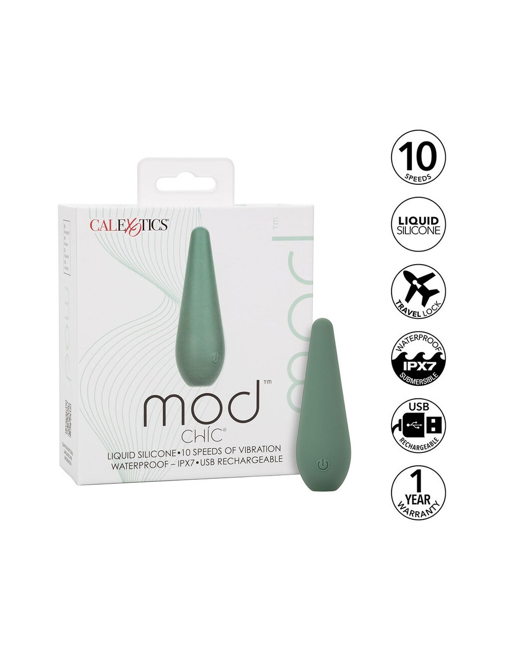 CALIFORNIA EXOTICS - STIMOLATORE MOD CHIC VERDE CALIFORNIA EXOTICS - STIMOLATORE MOD CHIC VERDE