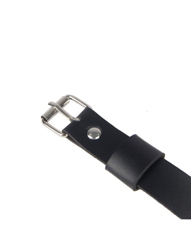 SUBBLIME - CATENA IN PELLE PER GAMBE NERA TAGLIA UNICA