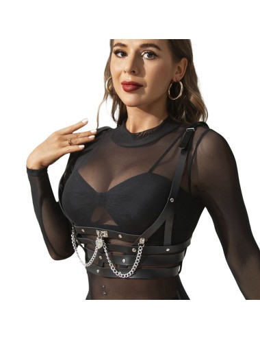 SUBBLIME - IMBRACATURA A CORSETTO CON CATENA DETTAGLIO TAGLIA UNICA