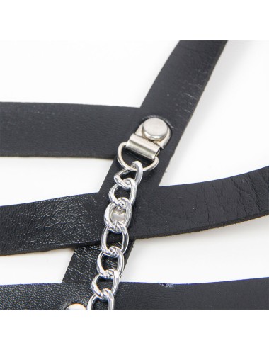 SUBBLIME - IMBRACATURA A CORSETTO CON CATENA DETTAGLIO TAGLIA UNICA