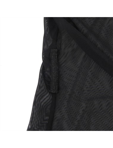 SUBBLIME - VESTAGLIA IN TESSUTO TRASPARENTE CON DETTAGLI IN PIZZO NERO L/XL
