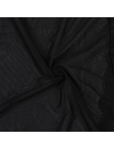 SUBBLIME - VESTAGLIA IN TESSUTO TRASPARENTE CON DETTAGLI IN PIZZO NERO L/XL